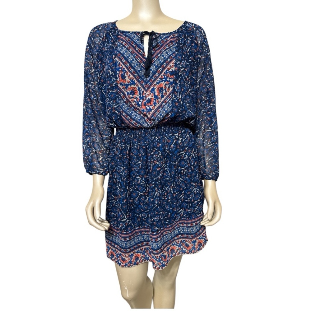 Lucky Brand Floral Long Sleeve Dress Large